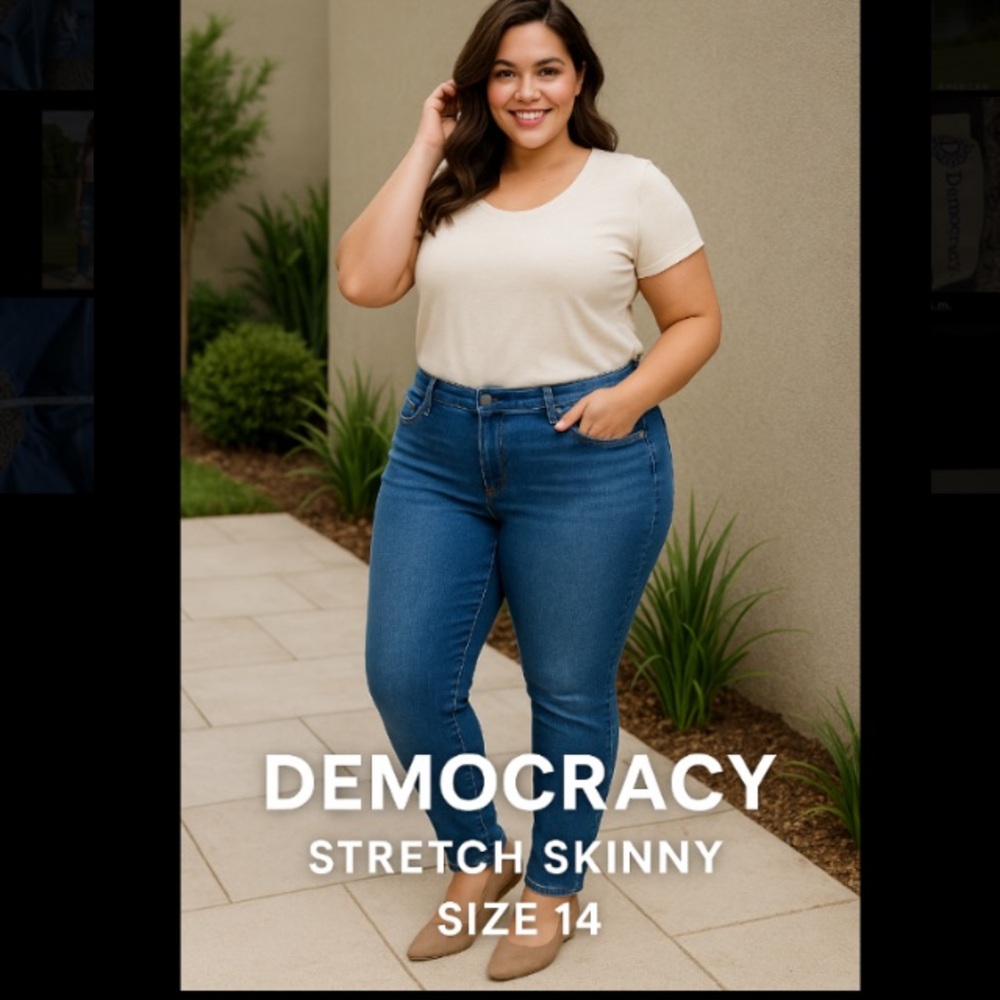 Democracy Blue Skinny Jeans with Modern Stretch